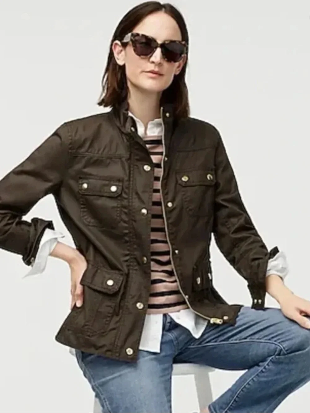 J. Crew Dark Brown Utility Field Jacket